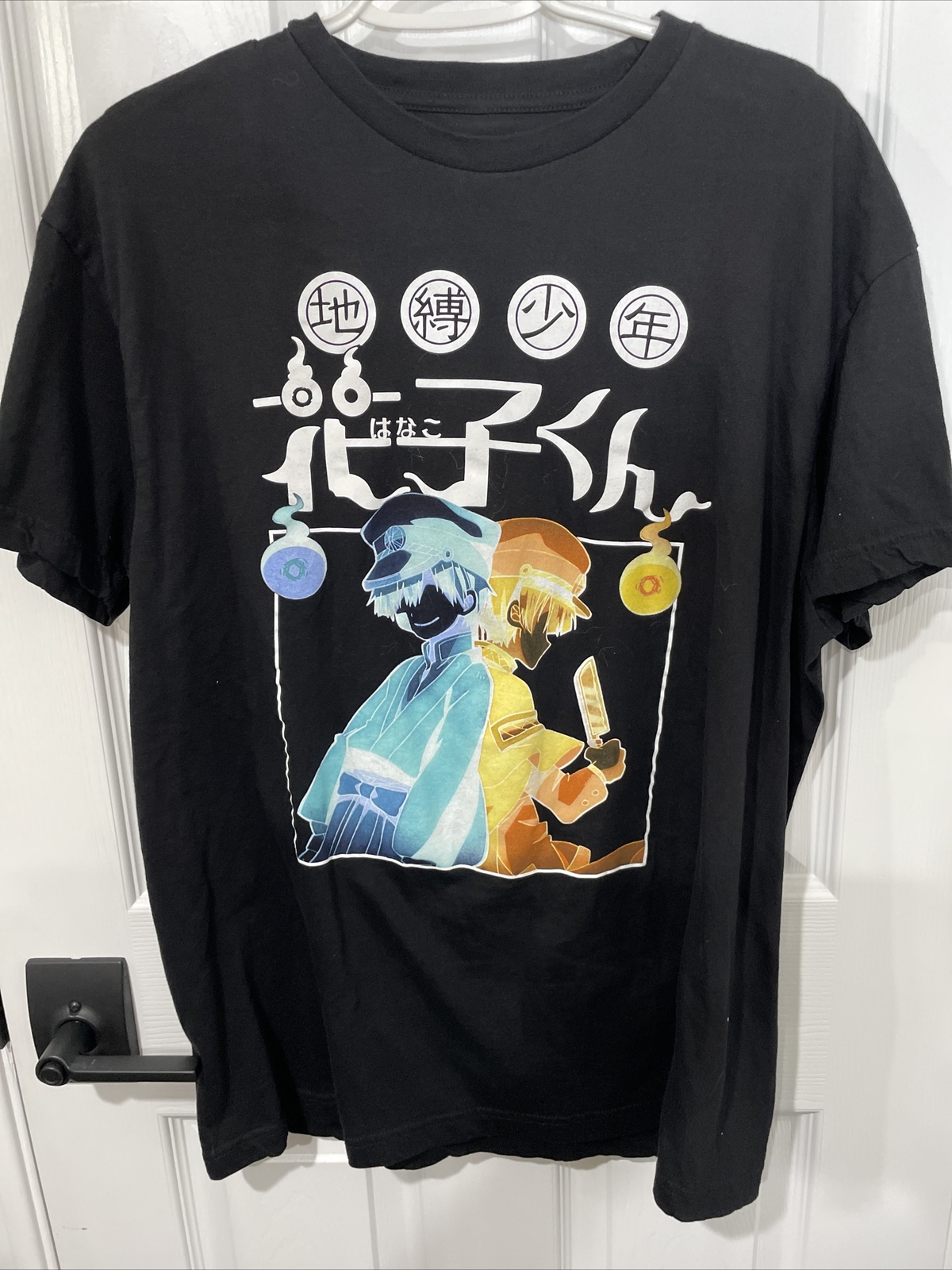 famesale Toilet Bound Hanako Kun T-Shirt Hanako Kun Anime Costume Cosplay Grafica Stampata Girocollo Manica Corta T-Shirt Sport Top per Donna Uomo