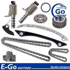 Timing Chain Kit Camshaft Solenoid Adjusters For Land Rover Freelander MK2 2.0L