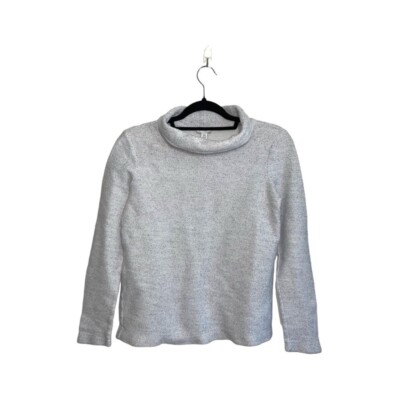 Crew Factory Light Gray Tweed Cowl Neck Sweater Xsmall