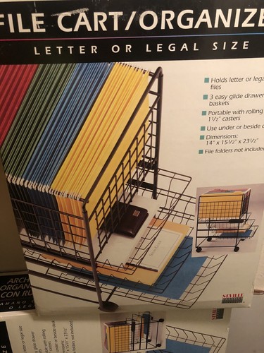 Case Cart Folder File Cart Organizer. Black. 2 Available | eBay