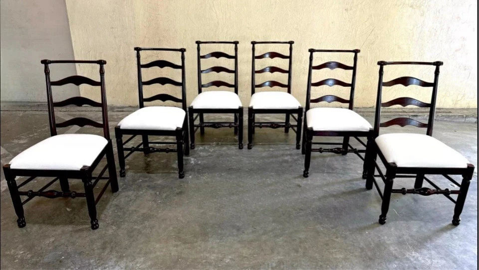 (6) Sillas de comedor Ralph Lauren Home modernas de granja Foto 2 de 4