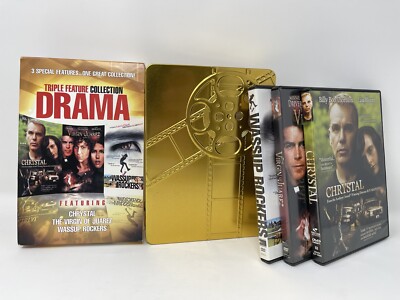 Triple Feature Collection Drama Crystal Virgin Of Juarez Wassup Rockers DVD Case