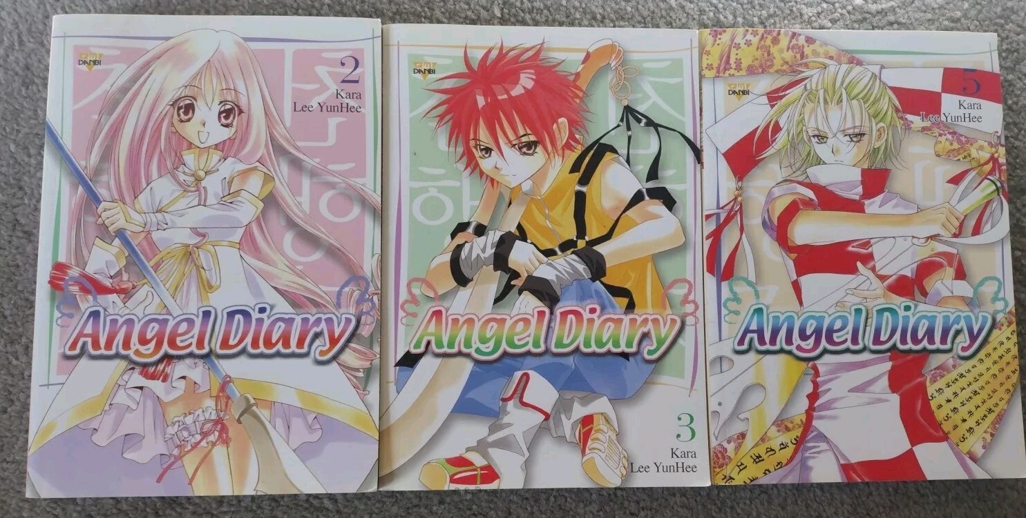 3 📚 Lot Angel Diary 2-3-5 Paperback Manga Book Lot Kara Lee YunHee ...