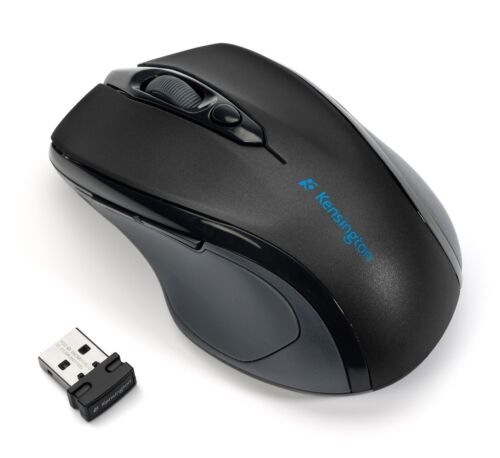Kensington Pro Fit Mid-Sized Right Handed Optical Wireless USB Mouse - Black - Picture 1 of 4