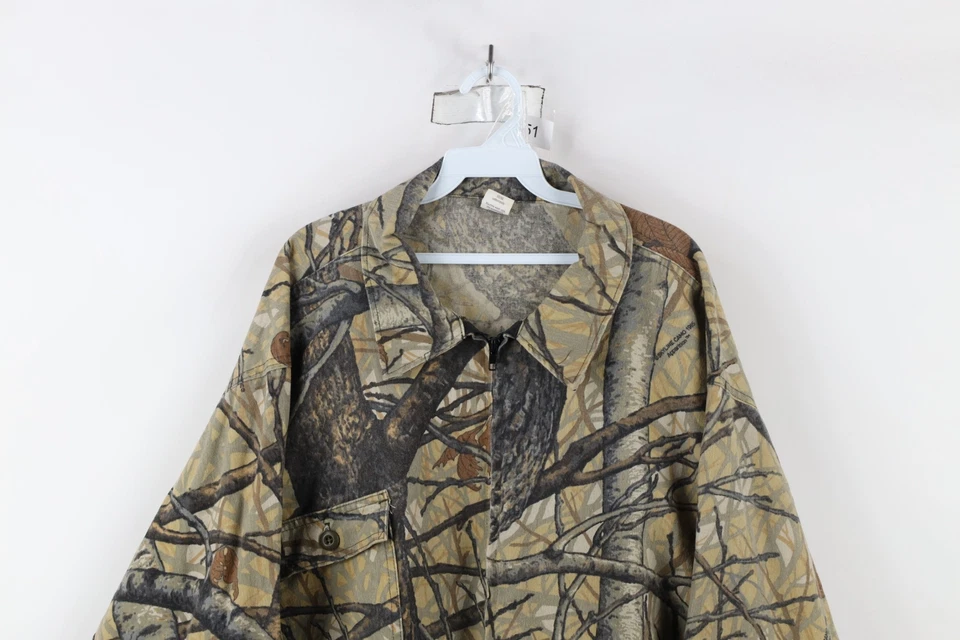 Vtg 90s Streetwear Mens XL Faded Skyline Camouflage Apparition Field Jacket USA - Image 2 of 4