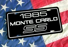 1985 Chevrolet Monte Carlo SS  license plate tag 85 Chevy Performance Muscle Car