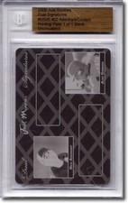 Nick ADENHART * ALEX GORDON * Rookie Printing Press Plate BGS 1/1