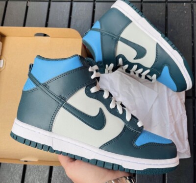 Nike Dunk High GS Deep Jungle University Gold Neu In OVP 38