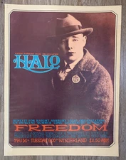 GRATEFUL DEAD CONCERT POSTER 1967 Haight Ashbury HALO BENEFIT WINTERLAND 1st Run