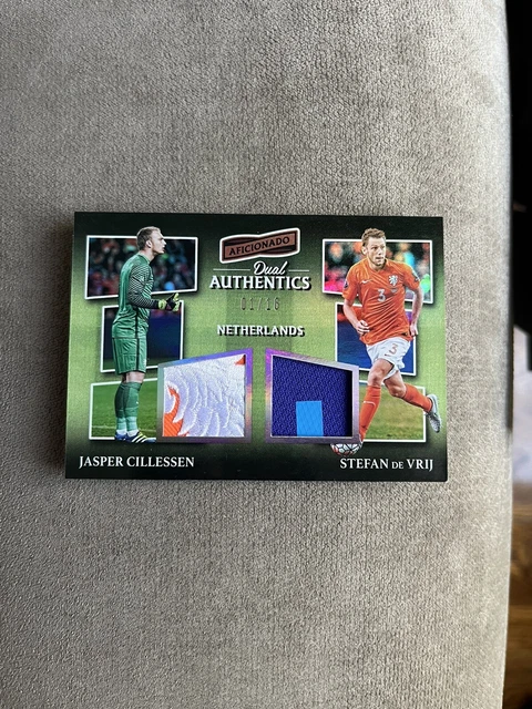 2016-17 Aficionado JASPER CILLESSEN & STEFAN DE VRIJ DUAL Netherlands Patch 1/16