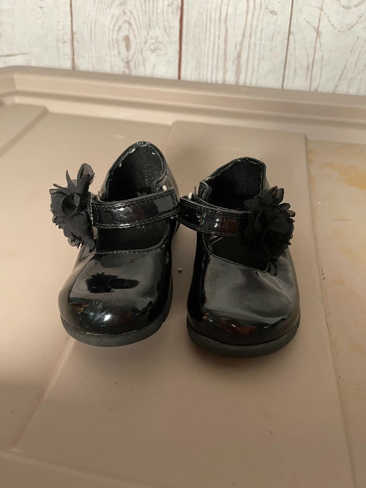 The Children’s Place Kids Girls Mary Jane Sandals Shoes Black Color - Image 3 of 4