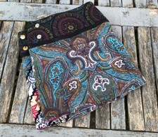 💖ZAND Amsterdam! Wickelrock Cacheur: Wenden teilen Tasche 100% Baumwolle S - XL