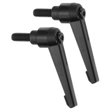 2Pcs Clamping Lever Handles M8 x 16mm Male Thread Knobs Handle Black