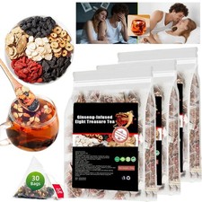 Ginseng-infused Eight Treasure Tea Kidney Ginseng Wolfberry Mulberry Health -USA