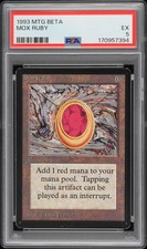 1993 MTG LIMITED EDITION BETA MOX RUBY PSA 5