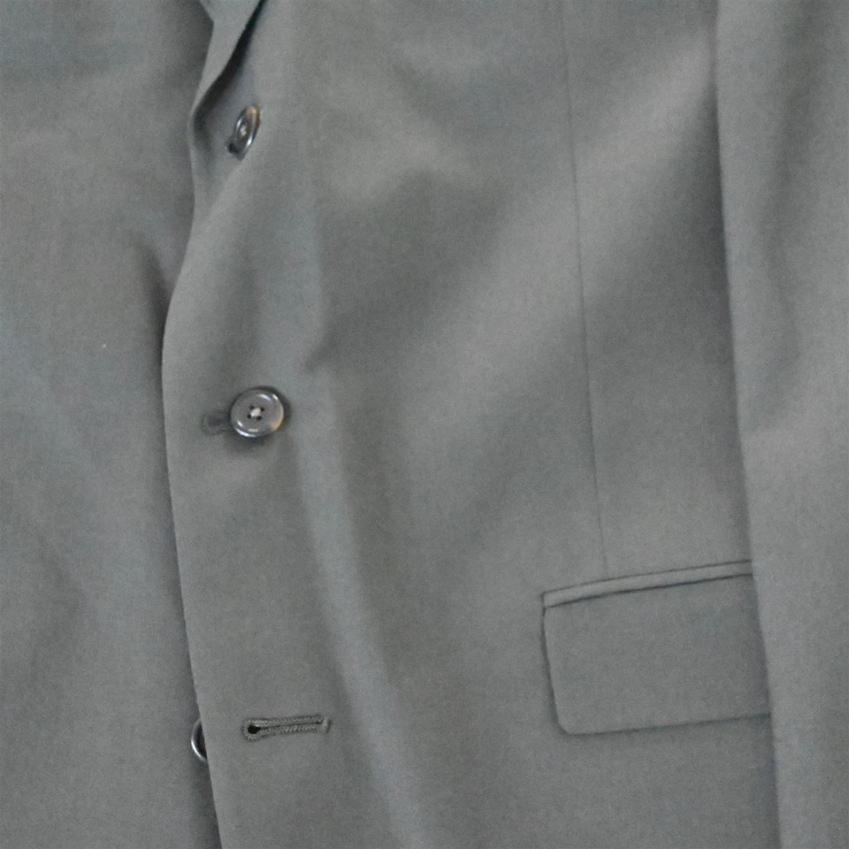 Vtg Austin Reed 43R 44R Green 100% Wool Mens Blazer Suit Jacket Sport Coat - Image 3 of 4