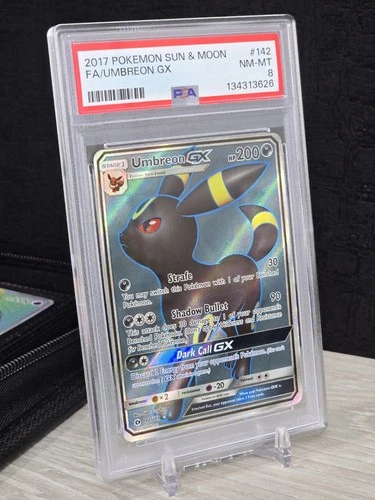 Pokemon Card TCG Umbreon GX Full Art 142/149 Sun & Moon Full Art 2017 Holo PSA 8