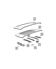 Genuine Mopar Roof Bow 68261388AA