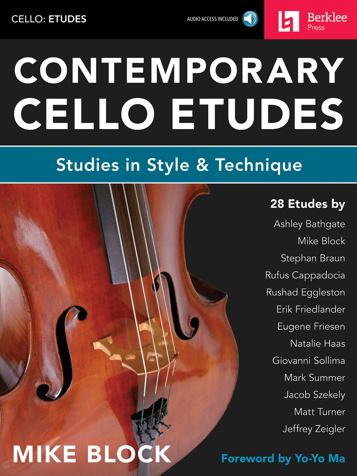 Master Contemporary Cello Etudes with Berklee Guide Book and Audio for Style & Technique