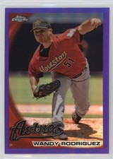 2010 Topps Chrome Retail Purple Refractor 315/599 Wandy Rodriguez #91 0t2