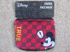 BRAND NEW Disney Mickey Mouse True Original Red Fabric Face Mask - Ages 14  Up