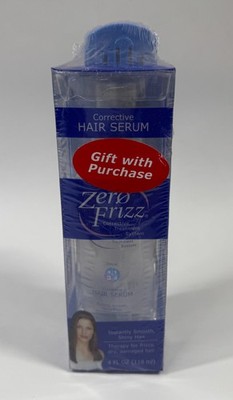 Zero Frizz Corrective Hair Serum w/ Smoothing Brush 4oz New NOS