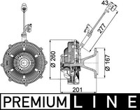 Mahle CFC 115 000P Kupplung, KüHlerlüFter