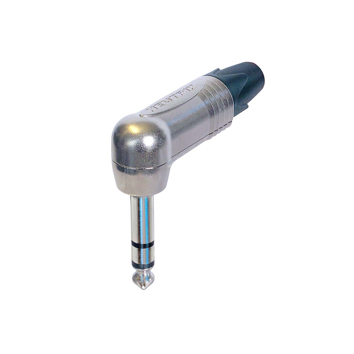 Connecteur Jack 6.35mm coudé Neutrik 3 pôles en alliage argenté robuste