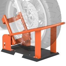 HOMCOM 816.5 kg Motorcycle Wheel Chock, Motorcycle Front Wheel Chock Holder