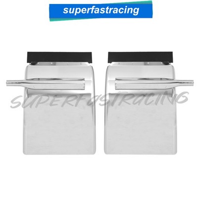 34''x24'' stainless steel quarter fender kit pair universal truck w/ Triangle Arm