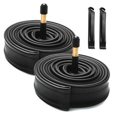 700x23c/700x25c/700x28c/700x30c/700x32c Bike Tube AV48mm Schrader Valve 2 Pack