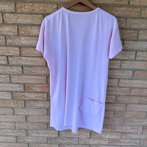 Abito maglietta George Strait Sleep anni 90 taglia unica rosa doppie tasche vintage - Foto 9 di 10