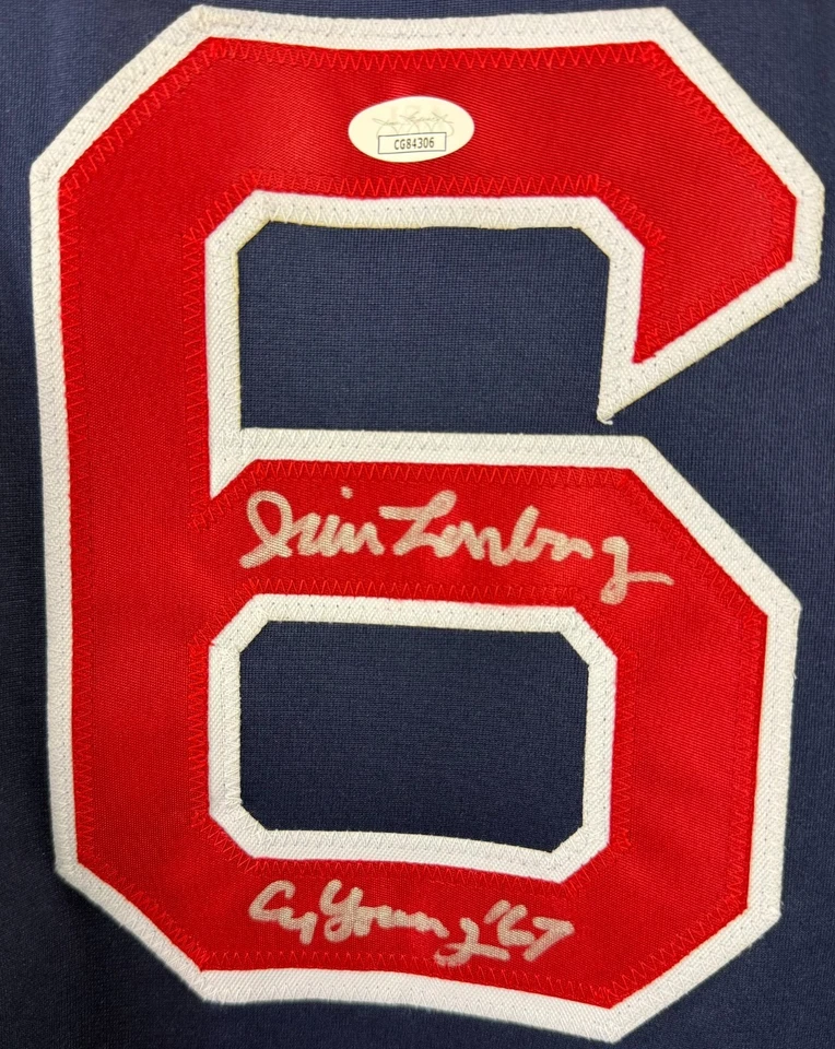 Camiseta con inscripción firmada autografiada por Jim Lonborg MLB Boston Red Sox Certificado de autenticidad JSA Foto 2 de 3