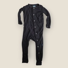 Kickee Pants Baby Bamboo Pajamas 1 Piece Black Size 9-12 Months