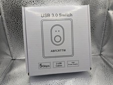 USB 3.0 Switch Powered, Bi-Directional USB Switch, 2 Computers 1 in 2 Out