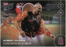 Angels Albert Pujols Walk-Off vs Oakland A's 08/03/2016 Topps Now #314 PR /270