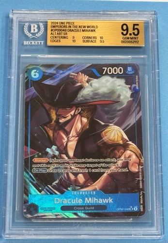 Dracule Mihawk (Parallel) graded BGS 9.5 for sale on eBay