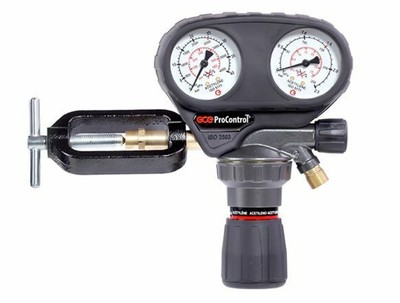 GCE Druckminderer ProControl Acetylen 25 bar - 1,5/2,5 bar, Bügel - G3/8'' LH, DE