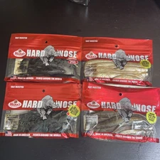 Mixed Lot of 4 Mann's Hard Nose 5-6" Jerkbait/Lizard/Toad 4 Colors 5-10ct NIP