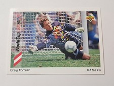 1993 Upper Deck Craig Forrest World Cup Canada Soccer Card #57
