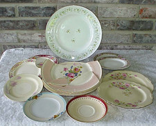 Vintage Broken Chipped China Mosaic Art Craft Plates 12 Dinner Dessert Plates