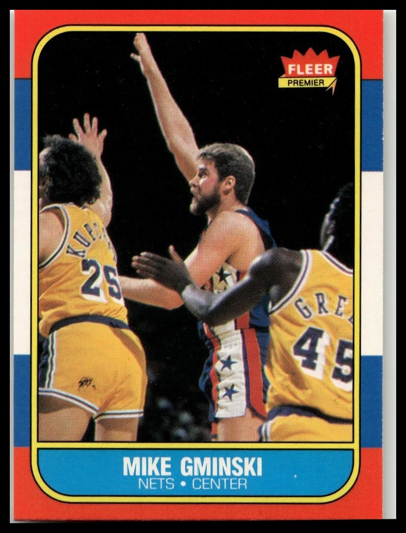 Fleer 1986-87 Fleer Mike Gminski #38 Basketball