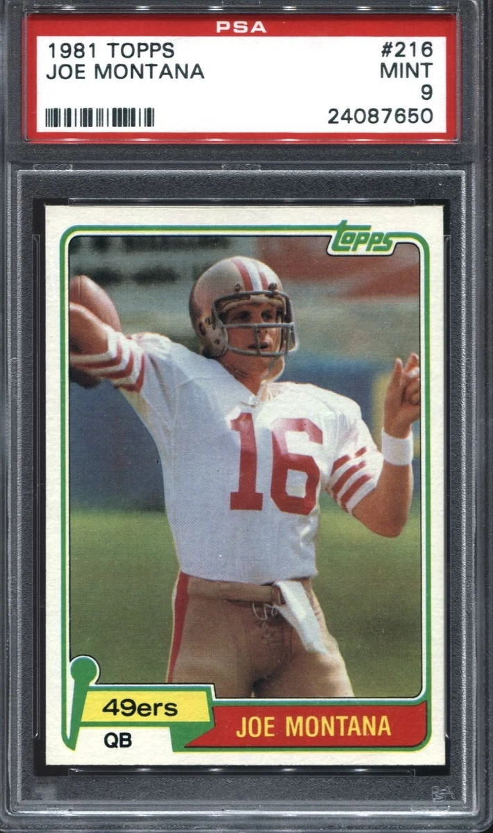 Joe Montana Football Grade 9 Rookie Sports Trading Cards