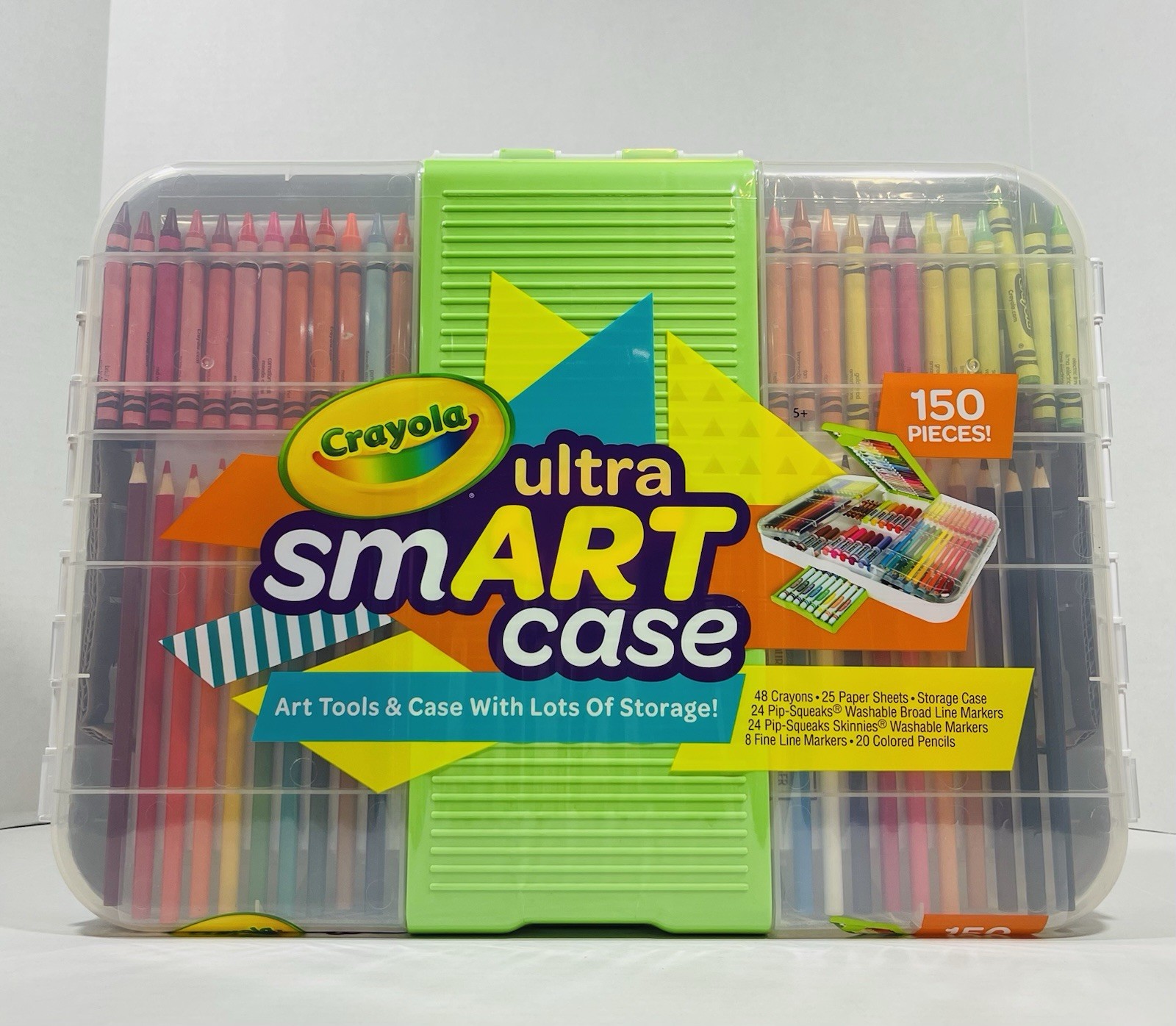 New Complete Crayola Ultra Smart Case, 150 Pieces, Art Set f