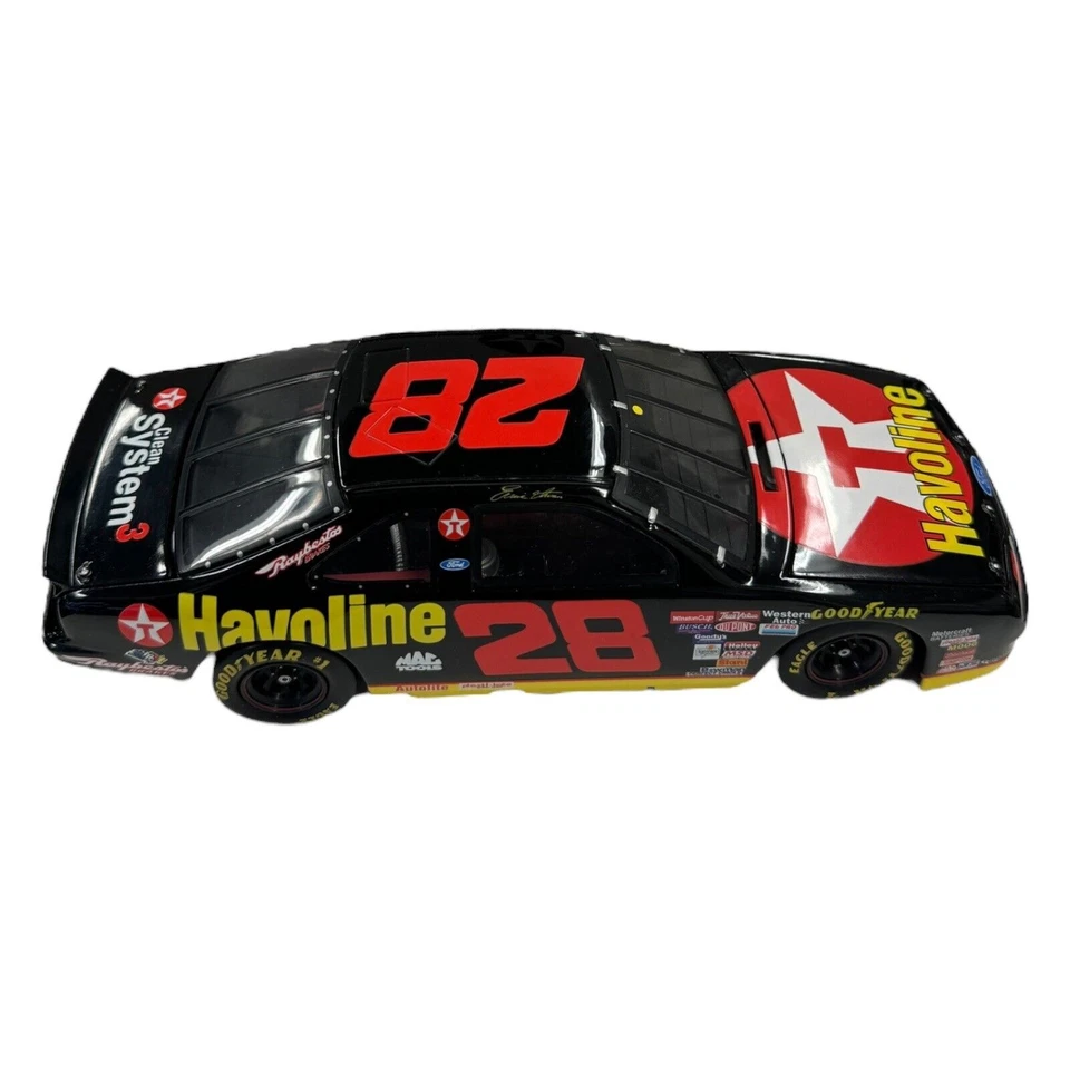 Ernie Irvan réplicas de pista Texaco Ford Thunderbird capa autografada em escala 1/24 460 - Imagem 4 de 4