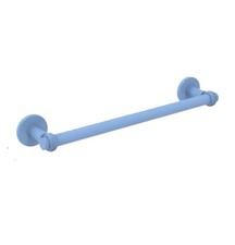 Allied Brass Continental Collection 18  Towel Bar Light Blue With Twist Detail