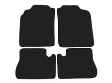 Velour Fußmatten für Nissan Micra K11 1992-2000, Anthrazit x14 Rand