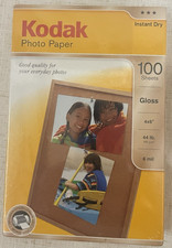 Kodak Photo Paper Gloss 4"x6" 100 Sheets - Instant Dry Factory Sealed