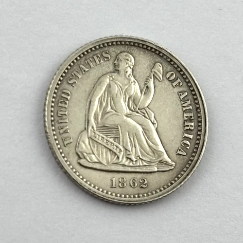 1862-P Seated Liberty Half Dime — photo from another recent sale