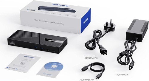 WAVLINK USB-C Dockingstation Triple Display 100W PD Gigabit Ethernet 10Gbps USB - Bild 9 von 9